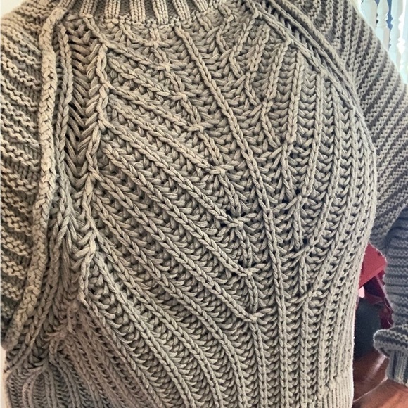 Free people Grey ribbed turtleneck sweater - Picture 4 of 6